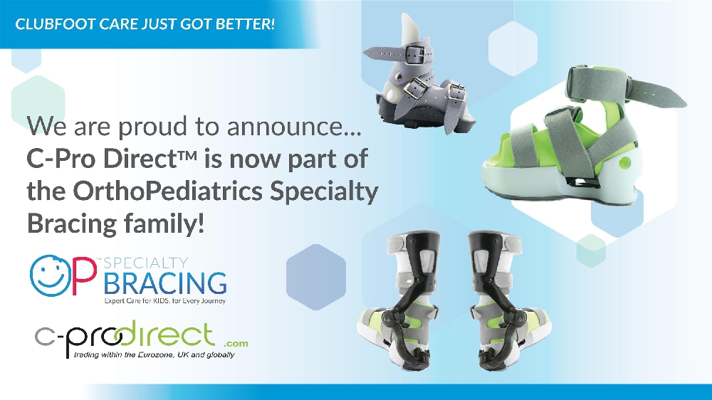 C-Pro Direct is now part of the OrthoPediatrics Speciality Bracing Family